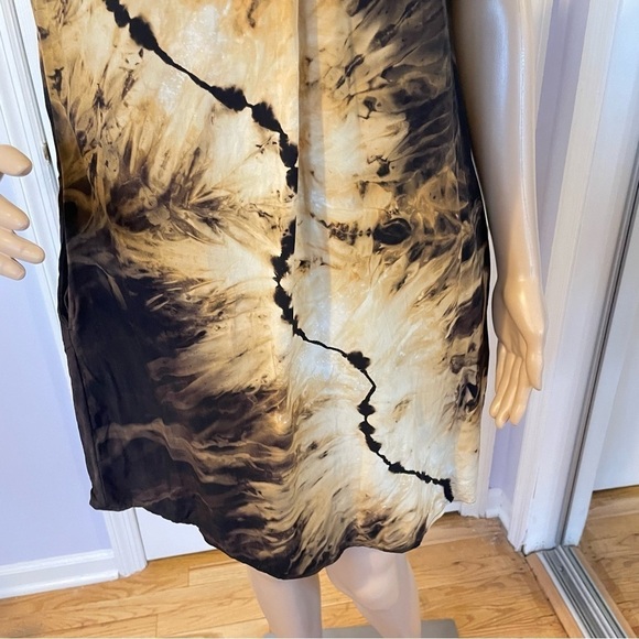 Reverse tie dye dress short sleeve lightning galaxy M black Milky Way - Picture 9 of 13